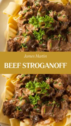 James Martin Beef Stroganoff Straw Potatoes, James Martin Recipes, Sauteed Potatoes, Beef Stroganoff Recipe, Famous Chef, Beef Fillet, Comforting Dinner, Double Cream, Stroganoff Recipe