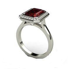 "Product description: Product Type - Ring Metal Type - 925 Solid Sterling Silver (High Quality Polishing & Finishing) Gemstone - Natural Rhodolite Garnet Gemstone Size - 7X9 MM Gemstones Shape - Octagon Accent Stone - CZ Gemstone color - As Picture Gemstone Purity - 100% Natural (Guaranteed) Standard Shipping - 3 to 7 Days ($25 Extra) Economy Shipping - 10 to 20 Days (Free Worldwide) Please Note - Color in the picture may be slightly different from the actual product. Due to photographic lig Formal Sterling Silver Birthstone Ring With Accent Stones, 14k White Gold Ruby Ring With Halo Setting, Formal Sterling Silver Birthstone Ring, Formal Garnet Rings With Accent Stones, Elegant Emerald Cut Ruby Ring With Bezel Setting, Ruby Birthstone Ring With Halo Setting, Fine Jewelry, Fine Jewelry Garnet Ruby Ring With Bezel Setting, Formal Garnet Diamond Ring With Accent Stones, Luxury Sterling Silver Birthstone Ring With Prong Setting