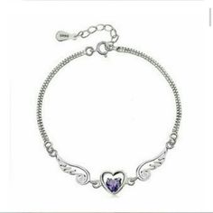 Flying Heart Bracelet with Austrian Crystal 🚨 I have more then one. Please don't buy this listing. When you are ready to purchase ask me to set you up a listing 🚨  Sterling Silver Flying Heart Bracelet with Austrian Crystal Jewelry Bracelets Elegant Heart Shaped Silver Chain Bracelet, Valentine's Day Silver Heart Bracelet, Silver Double Heart Metal Bracelet, Silver Metal Double Heart Bracelet, Silver Sterling Silver Bracelet With Heart Charm, Elegant Sterling Silver Double Heart Charm Bracelet, Elegant Sterling Silver Heart Beads Bracelet, Silver Dainty Charm Bracelet With Heart Beads, Dainty Silver Charm Bracelet With Heart Beads