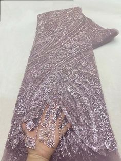 This high quality Fabric is measured in 5 Yards With Embroidered Beading and Sequin. It is soft, very delicate and beautiful. This high Quality Fabric is made with Fashion embroidered rhinestones can be used in making party wedding dresses, skirts, shawls, scarves and other other fashion apparels as you would like. Size : Length : 5 yards (180 inch). Width: 50 inch (Please allow slight deviation for the measurement data ,±1 inch) Material: 100% Polyester, Tulle Lace Fabric, Eco-Friendly embroidery Elegant Purple Embroidered Fabric With Sequins, Elegant Embellished Purple Sequin Fabric, Elegant Fitted Purple Embroidered Fabric, Elegant Purple Embroidered Fabric For Wedding, Party Wedding Dresses, Tulle Lace, Wedding Party Dresses, Bosnia And Herzegovina, Lace Fabric