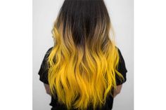 Yellow Ombre Hair, Grey Balayage, Blonde Ombre Hair, Hair Colors Ideas, Ombre Blond, Yellow Ombre