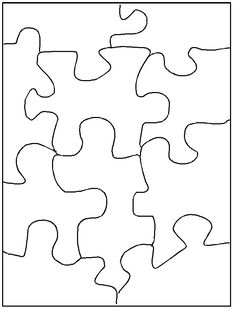 a puzzle piece is shown in the shape of a square