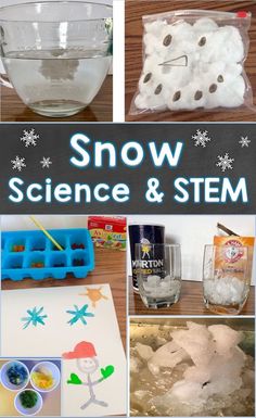 Snow Science, Math Language, Winter Science Experiments, Elementary Stem, Winter Science, Snow Activities, Maker Space, Kid Experiments