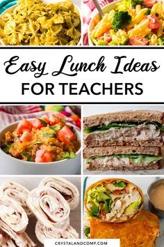 easy lunch ideas for teachers to make