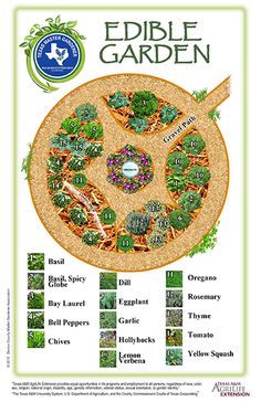 the edible garden poster is shown here