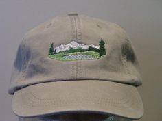 MOUNTAIN POND TREES Hat  One Embroidered Wildlife Cap  Price Casual Snapback Hat With Custom Embroidery And Flat Bill, Casual Snapback Hat With Custom Embroidery, Casual Embroidered Fitted Hat With Flat Bill, Casual Embroidered Hats For Outdoor, Outdoor Embroidered Snapback Hat With Flat Bill, Adjustable Embroidered Baseball Cap For Outdoor, Embroidered Adjustable Baseball Cap For Outdoor, Embroidered Snapback Baseball Cap For Outdoor, Outdoor Dad Hat With Embroidered Logo And Curved Bill