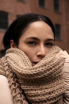 Meet London, our beloved oversized chunky infinity scarf - a staple accessory you need for any chilly day. So cozy and soft, made of French merino-based soft yarn that gives London a luxury feel similar to cashmere and silk. It can be worn as just an infinity scarf or as a head covering at the same time. [SPLIT] The scarf is one size. Laid flat, the scarf measures 29" (74 cm) x 19" (48 cm), which is half of the loop. French soft yarn (20% Merino Wool / 80% Acrylic). Dry clean or hand wash in col Chunky Infinity Scarves, Boho Scarf, Handwoven Scarf, Boho Scarfs, Wool Knit, The A Team, Boot Bag, Scarf Jewelry, Head Covering