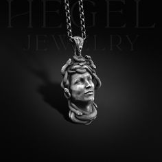 Medusa Silver Personalized Necklace, Greek Mythology Jewelry, Customizable Necklace, Personalized Necklace, Dainty Necklace, Memorial Gift Looking for a gift? You've found the perfect item for this! All our products are made in 925 sterling silver, the highest quality precious metal. In our workshop, everything is carefully handled in happy hands. A classic and beautiful necklace that will suit any style of clothing, everyday or event. Our products will be with you in every special moment! For a Symbolic Sterling Silver Chain Jewelry, Artistic Silver Jewelry With Charms, Greek Mythology Jewelry, Mythology Jewelry, Personalized Pendant, Custom Letters, Necklace Dainty, Necklace Personalized, Oxidized Silver