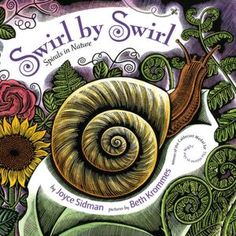 a book cover with an image of a snail and sunflowers in the background