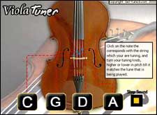 an image of a violin being readied on the webpage to learn how to play it