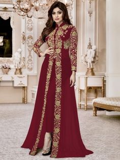 New Arrivals | Fresh Arrivals Indian Clothing - Buy at Inddus.com Designer Suits Online, Party Wear Gown, Designer Anarkali, Indian Gowns Dresses, Indian Gowns, Designer Party Wear Dresses, Ladies Gown, Ethnic Dress, Anarkali Suit