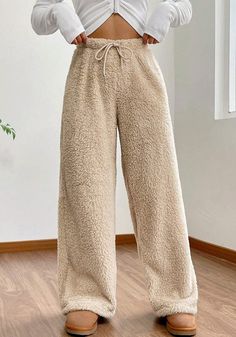 Junior Pants, Solid Color Pants, Long Trousers, Cropped Tops, Plus Size Pants, Oversized Pullover, Pantalon Large, Fleece Pants