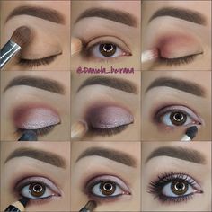 Eyeshadow Looks, Maquillaje De Ojos, Makeup Tutorial, Makeup Looks, Eye Makeup, Step By Step, Makeup, Beauty, Make Up Looks