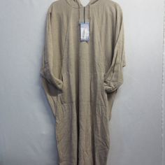 Ladies Standard Size Oversized Tunic Dress - Chest 56" Length From Top Shoulder To Bottom Hem Is 46" 2 Front Side Pockets Hooded New With Tags Posh 19 Oversized Solid Color Casual Poncho, Casual Long Sleeve Poncho For Loungewear, Casual Long Oversized Poncho, Casual Oversized Long Poncho, Casual Hooded Spring Poncho, Casual Hooded Poncho For Spring, Casual Oversized Beige Poncho, Oversized Casual Beige Poncho, Casual Oversized Hooded Poncho