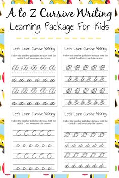 the letter z cursive writing worksheet for kids with handwriting and numbers