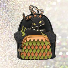 Loungefly The Nightmare Before Christmas Harlequin Demon Mini Backpack Brand New - With Tags Adjustable Straps Zip Around Closure Dimensions 10.5h X 9w X 4.5d Black Halloween Standard Backpack, Black Standard Backpack For Halloween, Nightmare Before Christmas Backpack, Mermaid Backpack, Stitch Backpack, Loungefly Bag, Green Monsters, Loungefly Disney, Backpack Brands