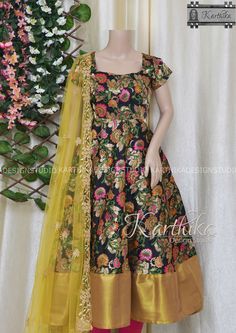 Kalamkari Frocks, Dresses Anarkali, Frocks For Women, Anarkali Kurtis, Kalamkari Dresses, Indian Dresses For Women, 16 Candles