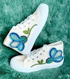 High-quality designer shoes with manual embroidery, manual work, sneakers on the market, Shoes with embroidery, shoes with hand embroidery Embroidered Sneakers, Fashion Illustration Collage, Embroidery Shoes, Designer Sneakers, Shoes Trainers, Beautiful Shoes, Womens Shoes Sneakers, Hand Embroidered, Bead Work