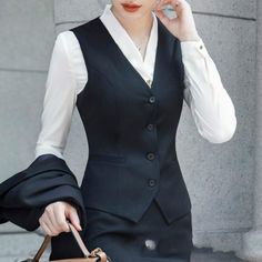 Formal Pantsuit, Pant Suits For Women, Fashion Formal, Office Pants, Office Wear Women, Woman Suit Fashion, Pantsuits For Women, Pants Suit, Black Business