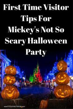 mickey's not so scary halloween party with pumpkins