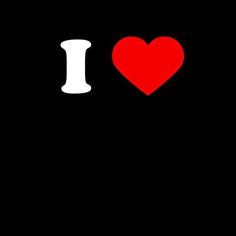 i love you wallpaper with red heart and white letters on black background for iphone or ipad