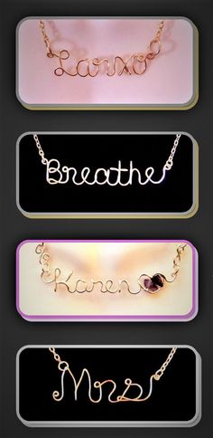 dauther gift, mother gift, Name Jewelry,name necklace, script jewelry, birstone necklace Script Words, Jewelry Words