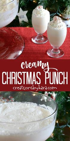 creamy christmas punch is an easy and delicious drink for the holiday season