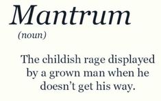 an old english dictionary with the words mantrum in black and white letters on it