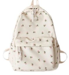 size: 15.5x12x5 inches Introducing the Floral Coquette Backpack, where style meets personalization in the most charming way! Perfect for back to school or everyday adventures, this backpack is not just a practical accessory but a statement piece that reflects your unique taste. Crafted with attention to detail, the Coquette Backpack features a delightful design of bows and trellises that add a touch of whimsy to any outfit. Its spacious compartments are designed to keep your essentials organized College Backpack Women, Preppy School Bag, Preppy Backpack, Preppy Bags, Aesthetic Backpack, Kawaii Backpack, Floral Backpack, Student Bag, College Backpack