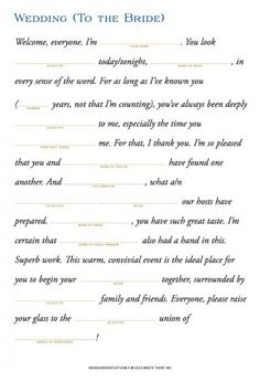 a wedding vows is shown with the words in blue and white on it, as well as