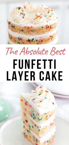 the absolute best funfetti layer cake recipe