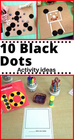 this is an image of black dots activities