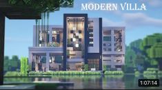 the modern villa in minecraft