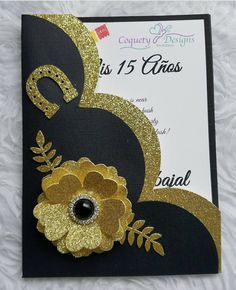 Invitation Card Handmade, Charro Invitations, Charro Theme, Paper Swan, Graduation Cards Handmade, File Decoration Ideas, Scrapbook Cover, Handmade Invitations, Wedding Cards Handmade