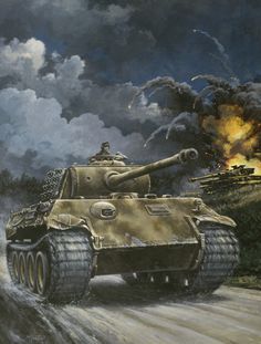 German Soldiers Ww2, Combat Art, Ww2 Tanks, German Tanks