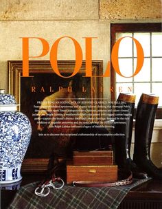 an image of a magazine cover with vases and other items in front of it