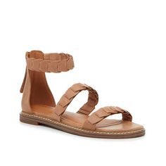 Lucky Brand-Kandiss Sandal The Kandiss sandal from Lucky Brand is a classic style that is perfect for everyday looks! This leather pair is complete with a timeless double strap design and an eye-caching interlocking detail. Spring Closed Toe Strap Sandals, Spring Adjustable Ankle Strap Footbed Sandals, Spring Double Strap Adjustable Sandals, Adjustable Double Strap Footbed Sandals For Spring, Adjustable Double Strap Sandals For Spring, Adjustable Leather Sandals With Penny Strap, Spring Flat Sandals With Strap, Spring Flat Strap Sandals, Summer Closed Toe Sandals With Penny Strap