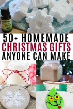 homemade christmas gifts that anyone can make for the holiday season are easy and fun to make