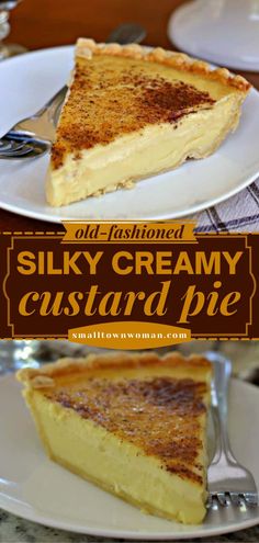 OLD FASHIONED SILKY CREAMY CUSTARD PIE,  pie recipe, easy dessert ideas Monkey Squares, Sweet Treats Ideas, Creamy Custard Pie, Bariatric Sweets, Custard Pie Recipe Easy, Best Custard Pie Recipe, Milk Tarts, Custard Pies, European Desserts