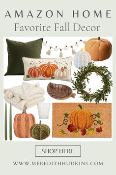 the fall decor is featured in this ad