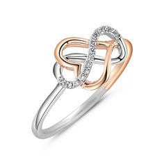 Whether you are looking for something special for your mother or wife, this infinity heart ring is a lovely way to show her how much you treasure her. The infinity ring was designed as a symbol of endless and enduring love, memories, and devotion that is unbreakable. The design of this ring combines the beating heart, meaning that my heart only beats for you. This ring will go perfectly with almost everything in her wardrobe and will put a smile on her face every time she wears it.Carat Weight: Infinity Promise Rings For Mother's Day, Infinity Heart Ring For Valentine's Day Anniversary, Valentine's Day Infinity Heart Ring For Anniversary, Infinity Promise Ring For Valentine's Day, Infinity Heart Ring For Valentine's Day Promise, Infinity Heart Ring For Valentine's Day, Elegant Infinity Rings For Mother's Day, Elegant Rose Gold Heart Ring For Mother's Day, Open Heart Ring For Anniversary On Mother's Day