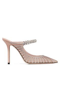 Jimmy Choo Bing 100 Embellished Mules Jimmy Choo Bing 100, Jimmy Choo Bing, Mesh Heels, Embellished Shoes, Shoes Heels Pumps, Trainer Boots, Boots Knee