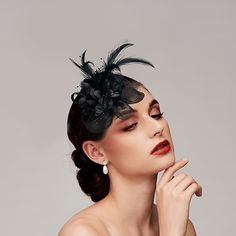 Category:Fascinators,Headwear,Hats; Embellishment:Floral; Gender:Women's; Quantity:1pc; Style:Elegant  Luxurious; Occasion:Ladies Day,Horse Race,Wedding; Material:Feathers; Head Circumference:54-58; Front page:WE; Shipping Weight:0.029 Hats With Feathers, Kentucky Derby Horses, Derby Horse, Formal Wedding Guests, Wedding Party Accessories, Fall Wedding Guest, Horse Race, Feather Fascinators, Melbourne Cup