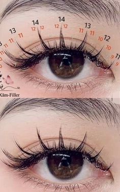 Cute Eyelashes, Anime Lashes, Teknik Makeup, Mekap Mata, Lashes Fake Eyelashes, Perfect Eyelashes, Doll Eye Makeup, Korean Eye Makeup, Eyelash Extentions