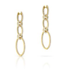 14KT Yellow Gold Diamond Chain Link Earrings – Anne Sisteron Gold Diamond Chain, Chain Link Earrings, European Women, Link Earrings, Long Dangle Earrings, Diamond Chain, Cuff Earrings, Fine Jewellery Earrings, Online Earrings