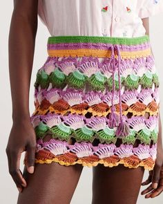 Bananas Crochet Stitch Skirt – ban.do Crochet Stitch, Farm Rio, Knit Cotton, Sun Kissed, Be The Best, Bananas, Net A Porter, Sale House, Crochet Stitches