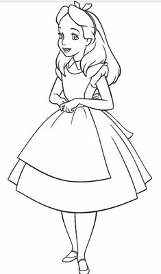 the princess from disney's sleeping beauty in her dress and tiara coloring page