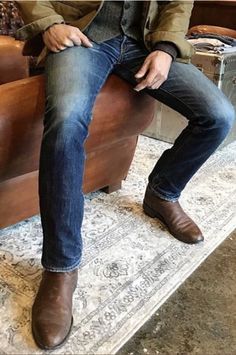 Men’s Jeans With Boots, Cowboy Boots Outfit Mens Western Wear, Mens Fashion Cowboy Boots, Mens Fashion Western Casual, Roper Boots Mens Outfit, Western Aesthetic Outfits Men, Tecovas Boots Mens Outfit, Modern Western Mens Fashion, Men In Cowboy Boots