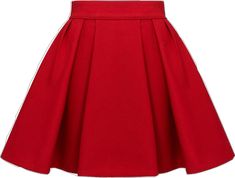 Elegant Red Lined Skirt, Elegant Red Lined Skirt Bottoms, Elegant Red Fitted Mini Skirt, Elegant A-line Mini Skirt, Elegant A-line Mini Skirt Solid Color, Chic Red Flared Dress, Chic Red Dress With Flared Skirt, Chic Red Flared Skirt Dress, Elegant Red Skirt