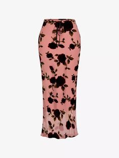 HOUSE OF CB - Imaan floral velvet devore-embroidered stretch-woven maxi skirt | Selfridges.com Conna Walker, Dinner Dress Classy, Instagram Famous, Fairy Godmother, House Of Cb, Cosplay Outfits, Godmother, Double Tap, Fall Winter Outfits